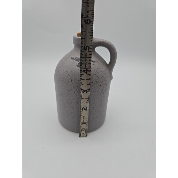 Vintage Harris Pottey Jug Eagle Stamp w/ Cork Grey Speckled - Picture 8 of 10